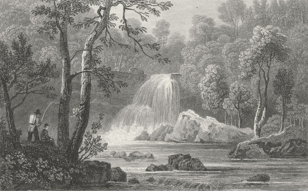RHAEADR DU. Tan y Bwlch Merionethshire. Bwelch c1831 old antique print picture